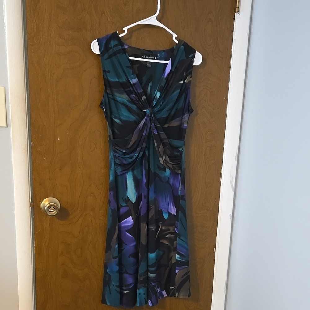 Black and Blue Patterned Dress